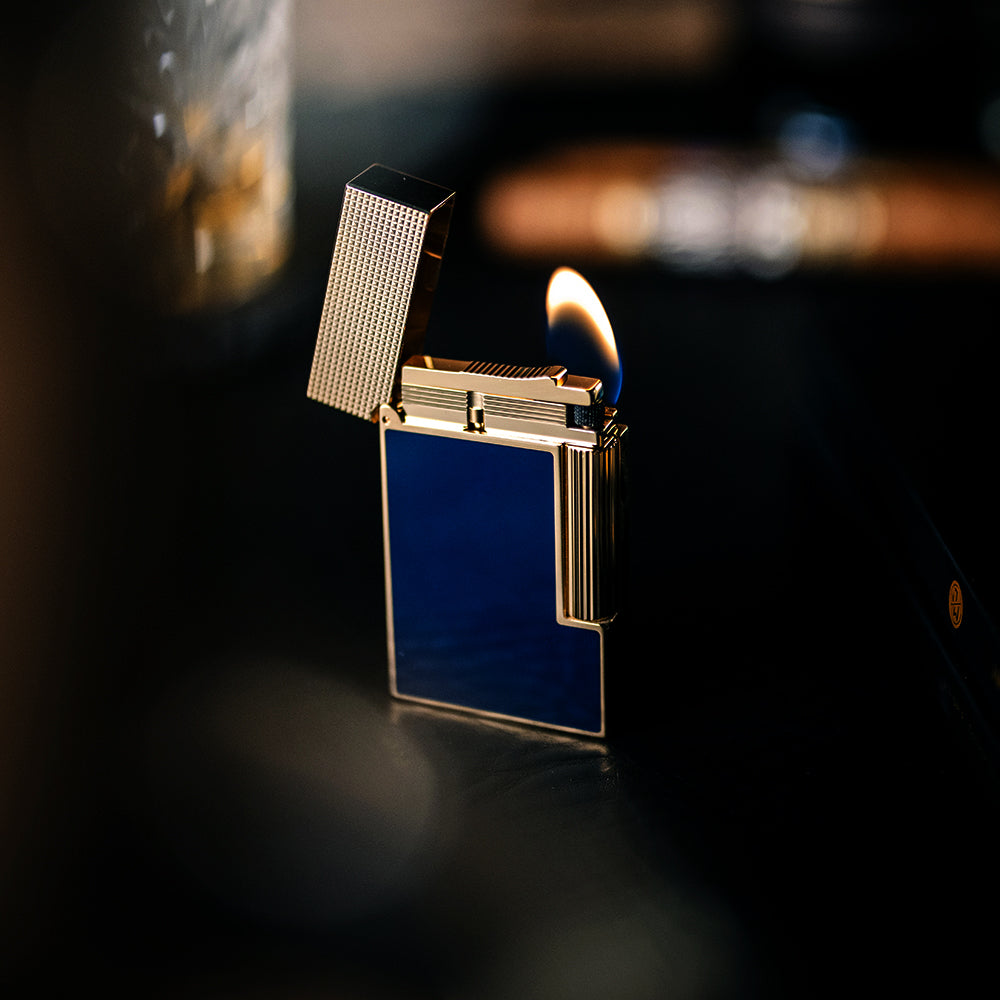 S.T. Dupont Ligne-2 Micro Diamond Head Lighter – Dark Blue