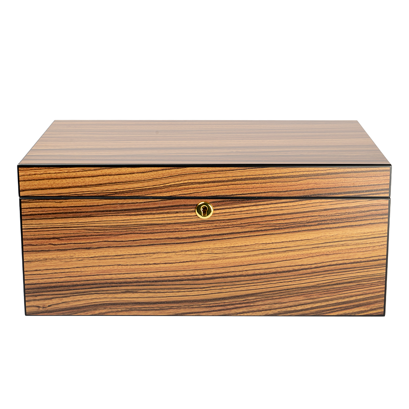 Zebra Wood Humidor 75 Count