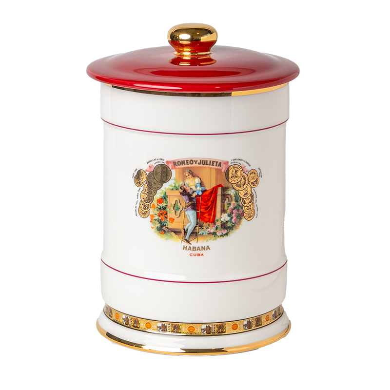 Romeo Y Julieta Ceramic Cigar Storage Jar - 30 Count