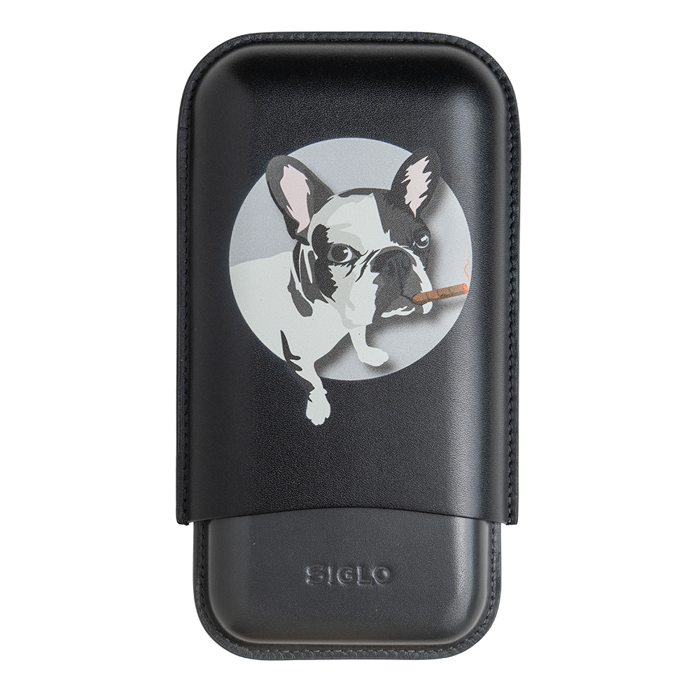 SIGLO Limited edition French Bulldog 3 cigar case