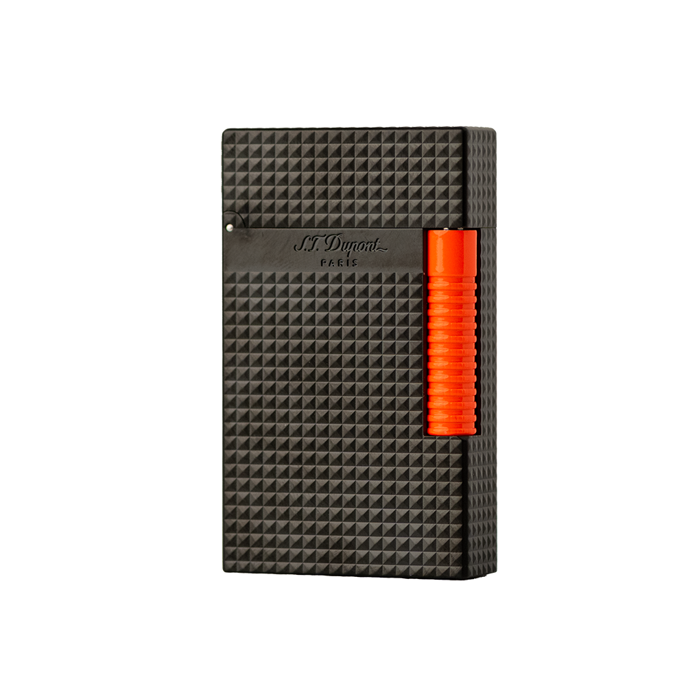 S.T. Dupont Fluo Le Grand Dual Soft & Torch Lighter – Matte Black/ Orange