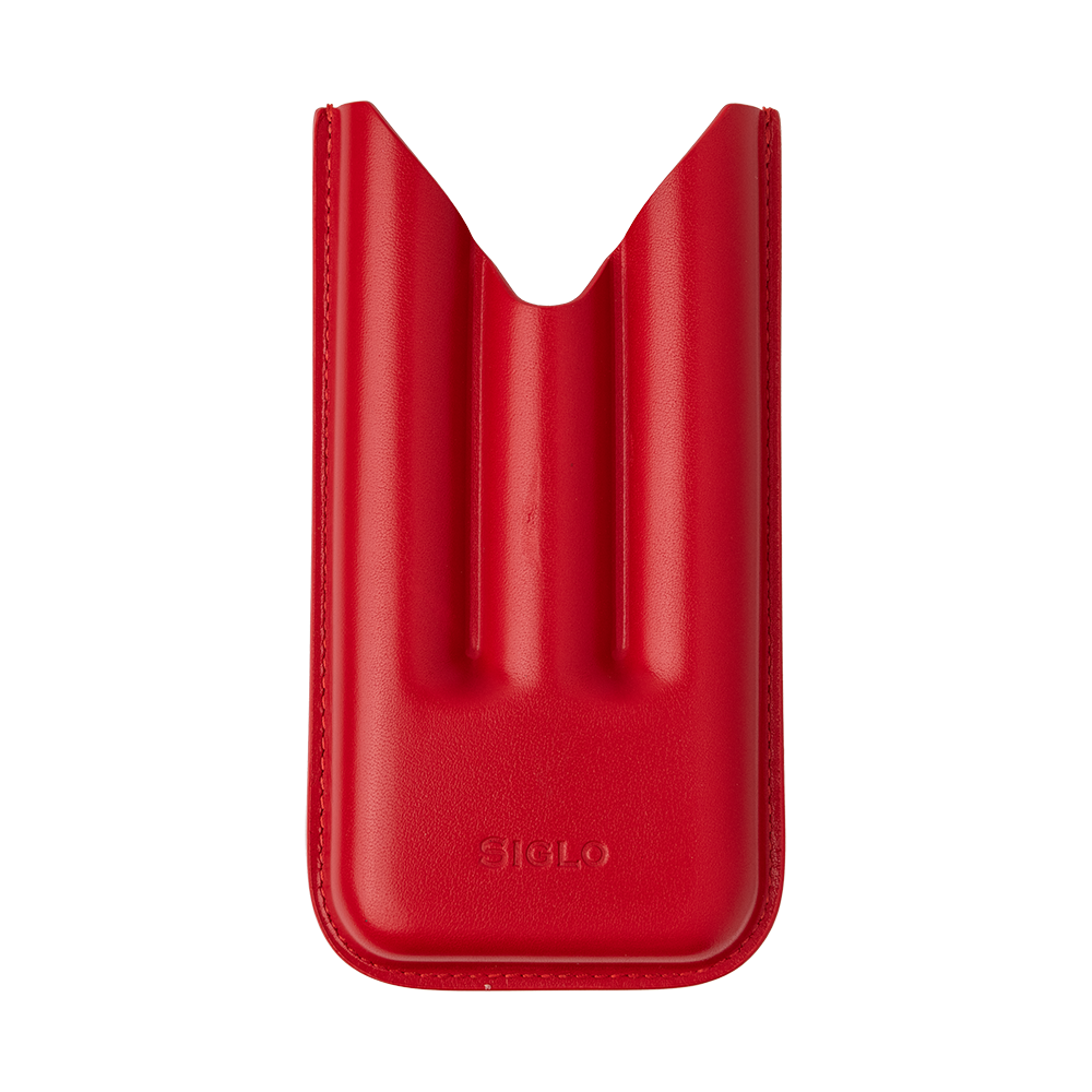 SIGLO Vibrant Red Cigar Case
