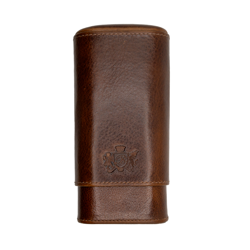 Brizard 3 cigar leather case