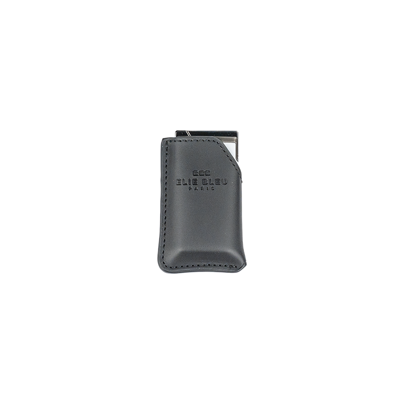 Elie Bleu Limited Edition Grey & Black Lacquer Pocket Lighter and Double Black Blade S-Cutter