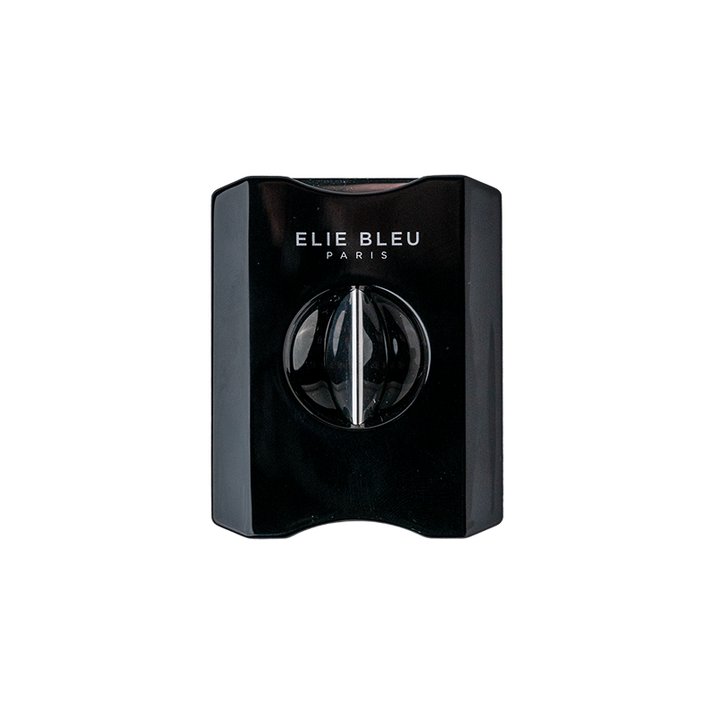 Elie Bleu "Delgado" Black Lacquer Pocket Lighter and Lacquer V Cut Set